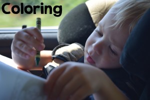 Coloring on a Car Trip