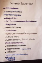 Summer Bucket List