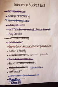 Summer Bucket List